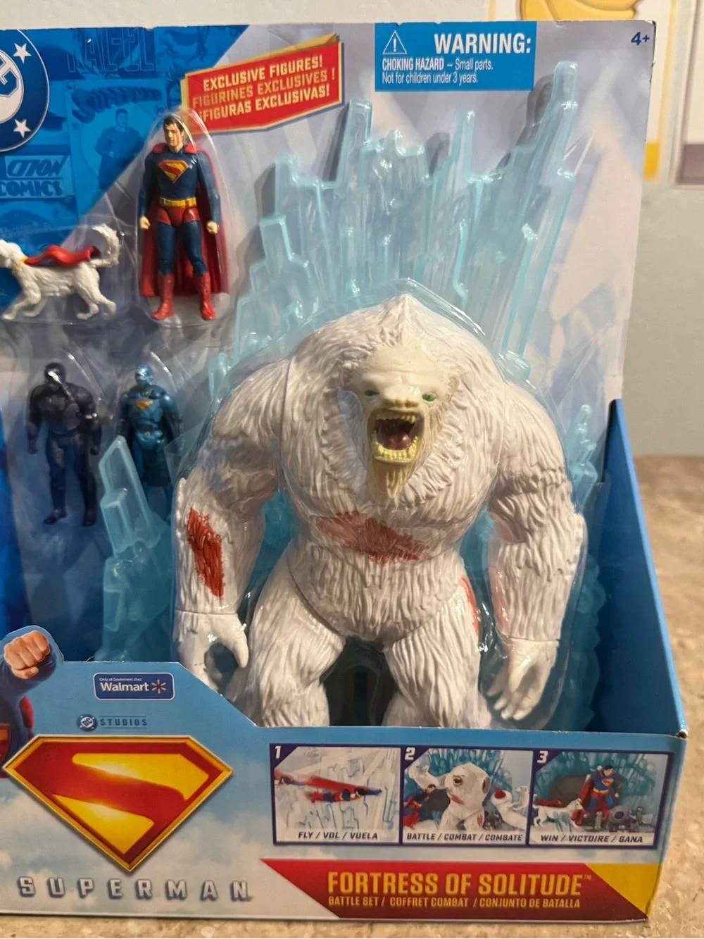 DC Superman Fortress of Solitude Battle Set Spin Master Yeti Krypto Figure